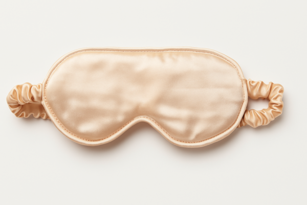 Luxurious Orange Satin Sleep Eye Mask - Image 4