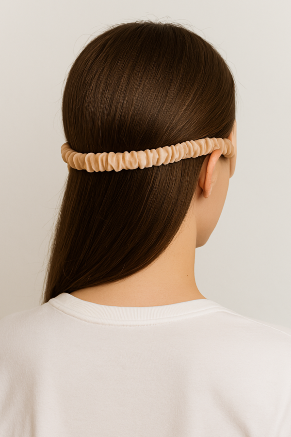 Luxurious Orange Satin Sleep Eye Mask - Image 3